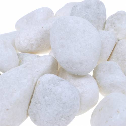 Guijarros de río Blanco Natural 3-5cm 1kg