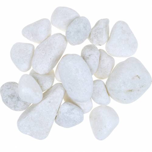 Guijarros de río Blanco Natural 3-5cm 1kg