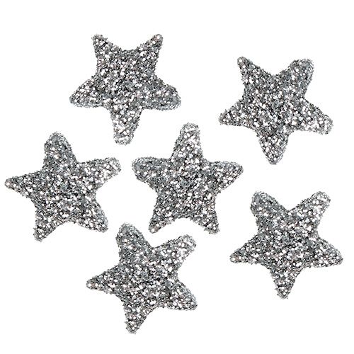 Artículo Star glitter 1,5cm para espolvorear plata 144pcs