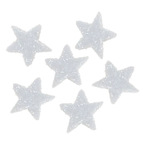Artículo Star Glitter 1,5cm para espolvorear blanco 144uds