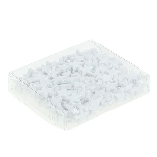 Artículo Star Glitter 1,5cm para espolvorear blanco 144uds