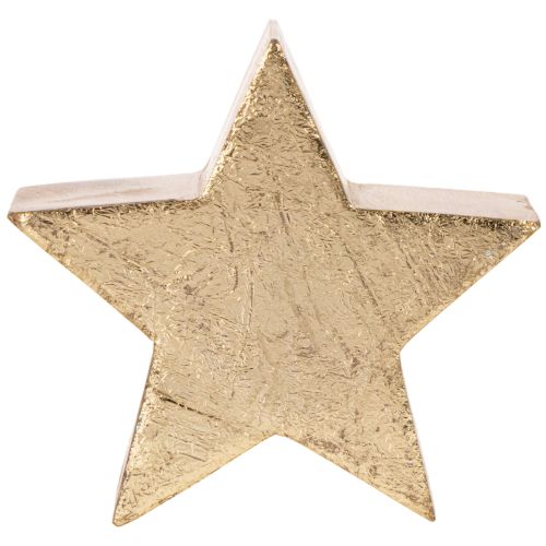 Soporte decorativo de estrella navideña para mesa o estante, 10 cm, 3 unidades | Floristik24.es