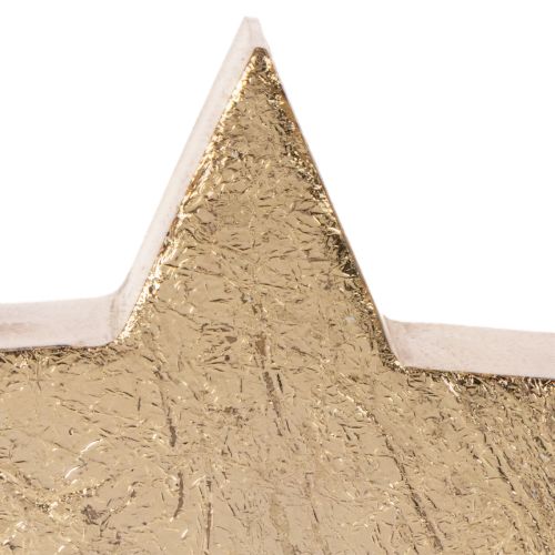 Soporte decorativo de estrella navideña para mesa o estante, 10 cm, 3 unidades | Floristik24.es