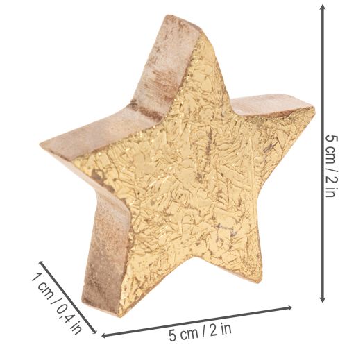 Estrellas decorativas brillantes para decoración de mesa, 5 cm, 9 unidades | Floristik24.es