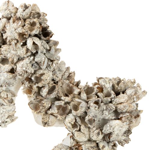 Artículo Estrella para colgar decoración navideña blanca, purpurina Ø15cm