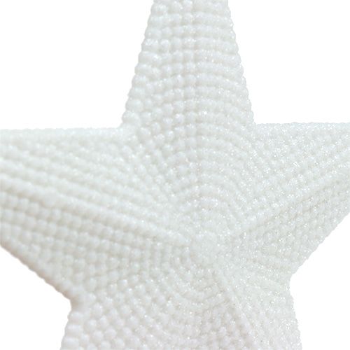 Floristik24 Estrella para colgar blanco 11cm L19cm 6pcs