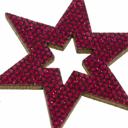 Artículo Decoración dispersa estrella violeta 3-5cm 48 piezas