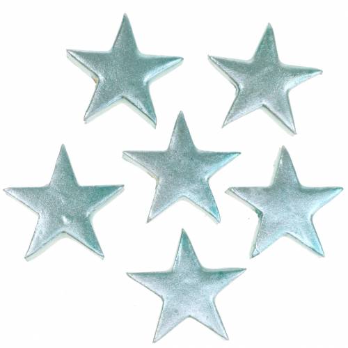 Floristik24 Deco Stars Ice Blue 4cm 12pcs
