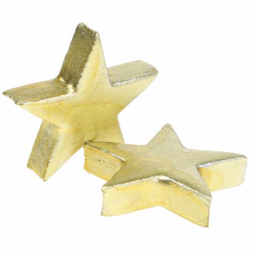 Artículo Deco estrellas doradas 4cm 12pcs