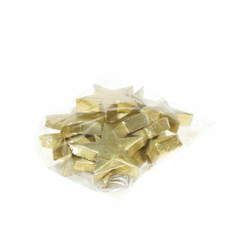 Floristik24 Deco estrellas doradas 4cm 12pcs