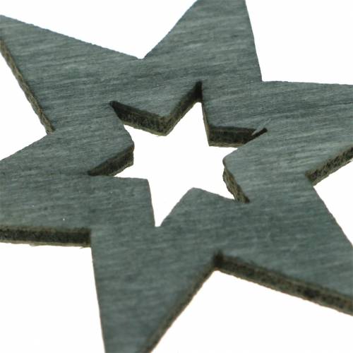 Floristik24 Estrella decorativa dispersa negro, plateado, gris oscuro surtido 4cm 72 piezas