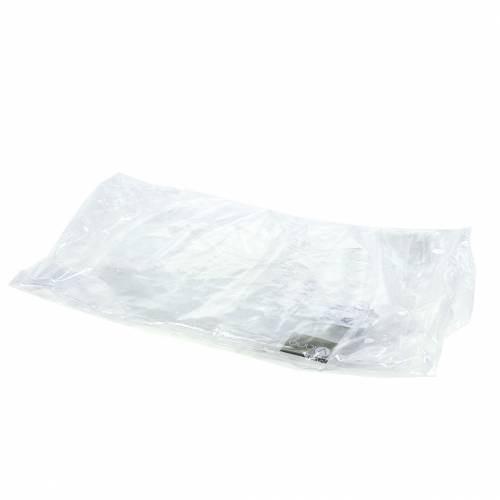 Floristik24 Estrella de hielo decorativa para colgar transparente, purpurina 24,5cm 6ud