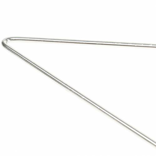 Floristik24 Deco estrella plata 40cm 4pcs