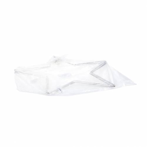 Floristik24 Deco estrella plata 40cm 4pcs