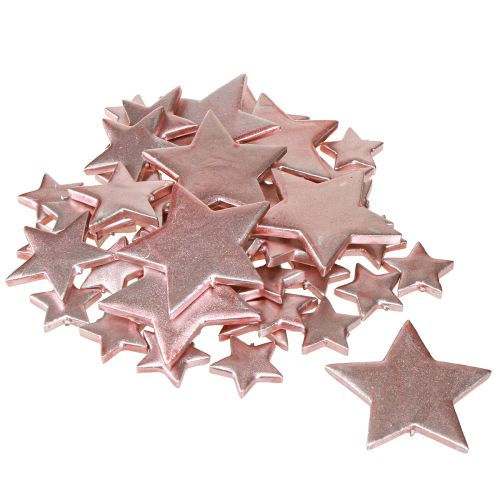 Artículo Decoración Estrella Navidad Rosa Ø3/5/7cm – 2ª Opción – 44 uds