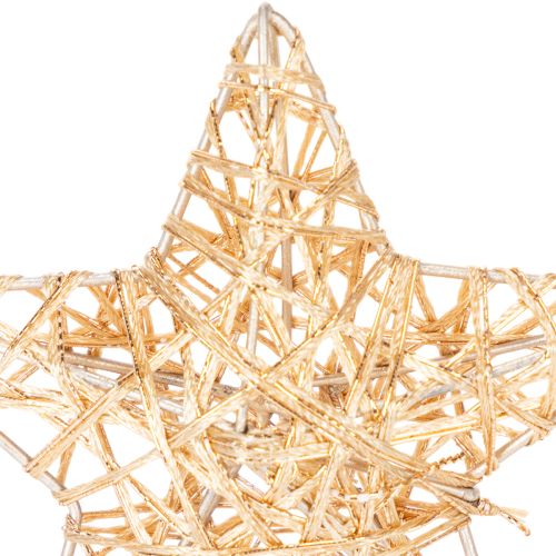 Juego de estrellas decorativas de alambre, dos tamaños, 10 cm, 12 piezas | Floristik24.es