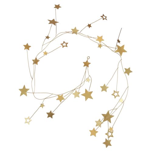 Artículo Percha decorativa estrella Navidad metal dorado 85cm