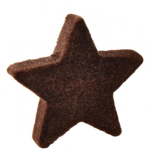 Floristik24 Decoración de estrellas dispersas mezcla decoración navideña marrón y dorada 4cm/5cm 40 piezas