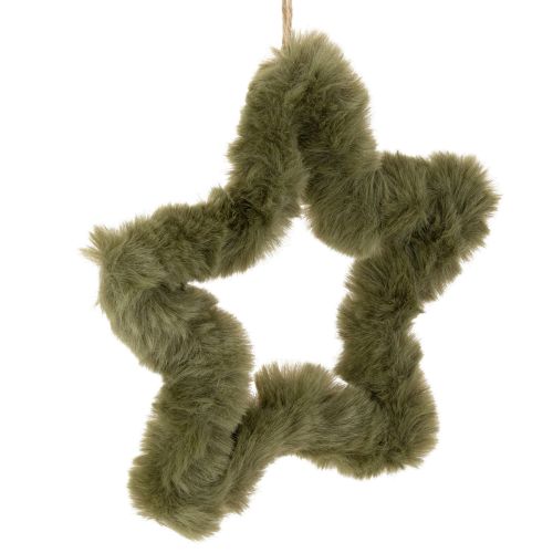 Colgantes de estrella de piel sintética, de felpa, para ventanas y puertas, 21 cm, 4 unidades