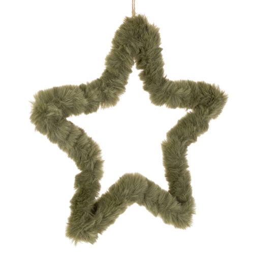 Estrella colgante de piel sintética para puertas y ventanas, 30 cm, 3 unidades. comprar | Floristik24.es