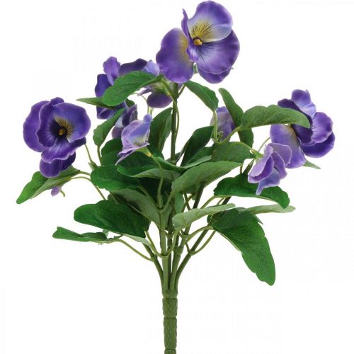 Floristik24 Pensamiento artificial violeta flor artificial pradera flor 30cm