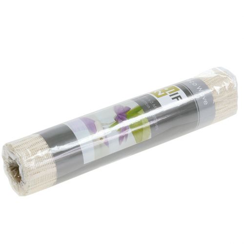 Floristik24 Camino de mesa cinta de tela crema 26cm x 300cm