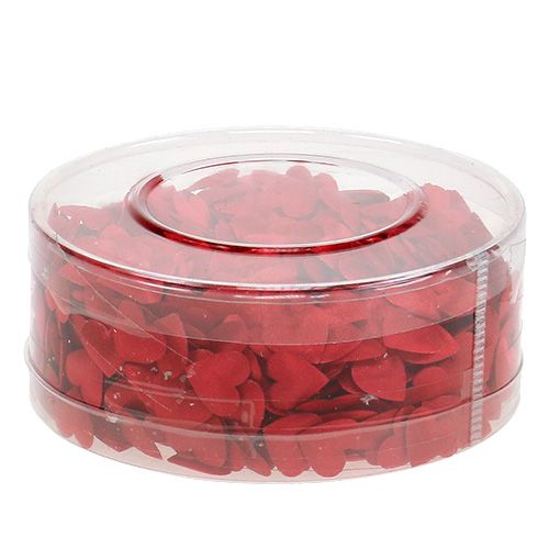 Floristik24 Corazón de tela para esparcir rojo 800 piezas