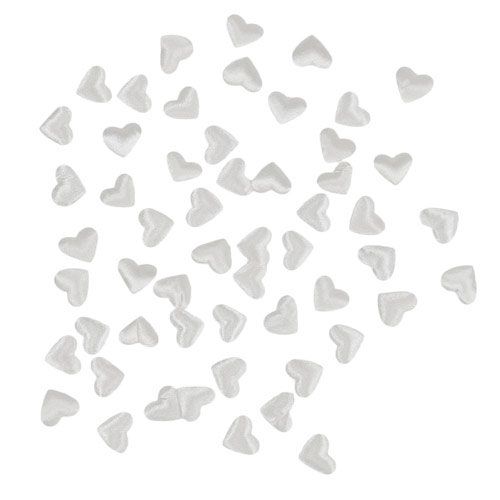 Floristik24 Corazones para esparcir blanco 1,3cm 500pcs