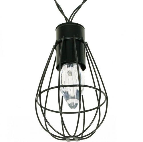 Floristik24 Luces de hadas solares LED decoración de jardín negro 350cm 8LED