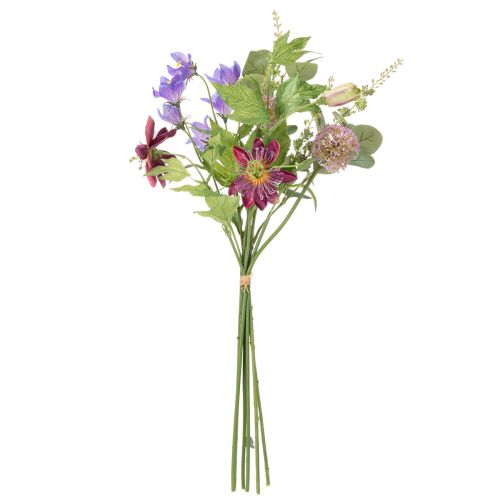 Artículo Ramo de flores artificiales con flores de colores, ingeniosamente dispuestas para una decoración elegante, 60 cm