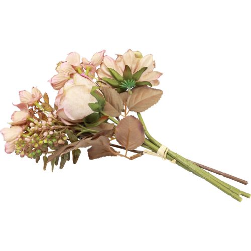 Floristik24 Ramo de flores artificiales flores artificiales rosas artificiales antiguo 30cm