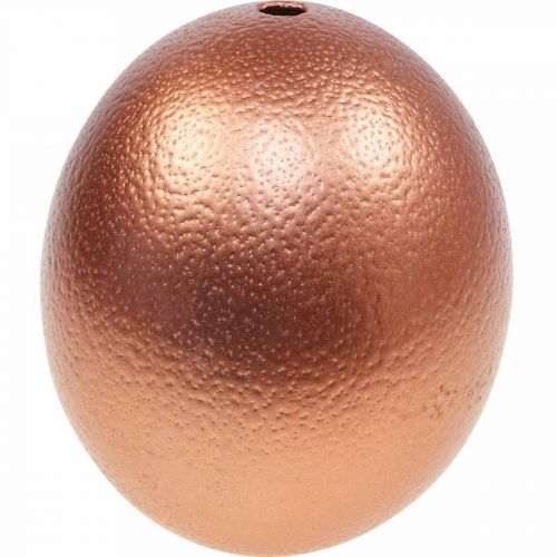 Artículo Decoración de huevos de avestruz soplada Decoración de Pascua cobre Ø12cm H14cm