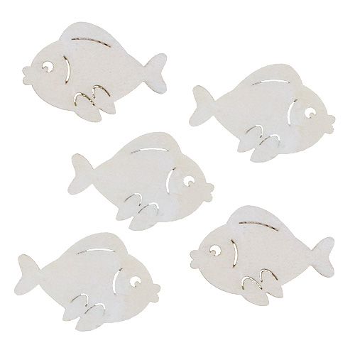 Pez disperso blanco 4cm 48 uds.