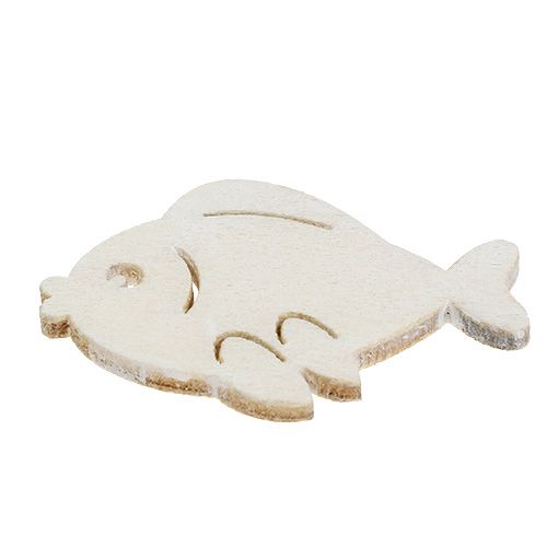 Floristik24 Pez disperso blanco 4cm 48 uds.