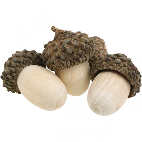 Decoración de dispersión bellotas decoración de otoño decoración de invierno 3cm 36 piezas