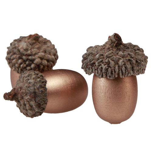 Artículo Decoración dispersa bellotas otoño invierno oro 3cm 36 piezas