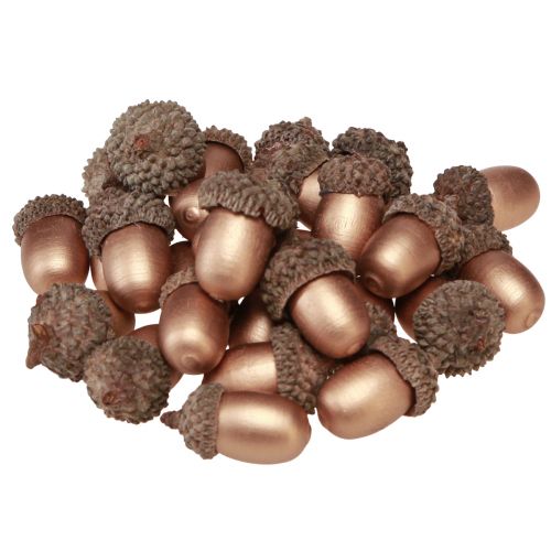 Artículo Decoración dispersa bellotas otoño invierno oro 3cm 36 piezas
