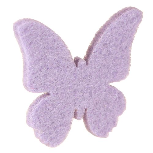 Artículo Decoración para esparcir Flores y mariposas Fieltro 4cm 72pzs