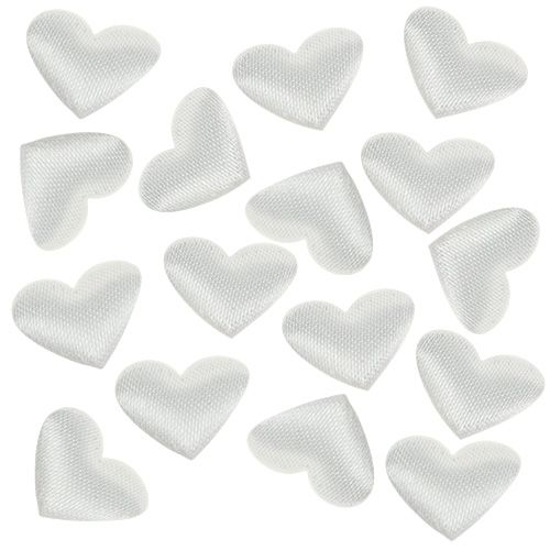 Artículo Decoración para controlar Corazones Blanco 14mm 800pcs