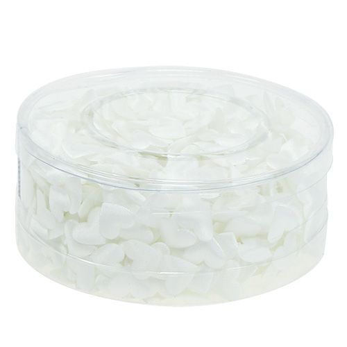Artículo Decoración dispersa corazones blancos 14mm 800 piezas