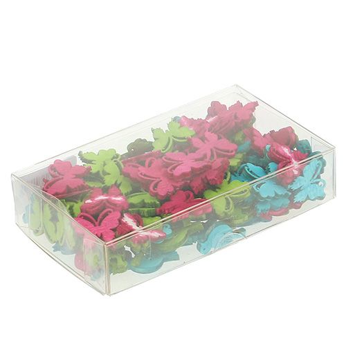 Artículo Decoración para controlar pájaro de madera mariposa surtido 2cm