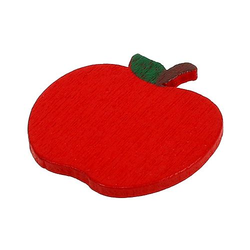 Floristik24 Decoración dispersa manzana roja 3cm 72 piezas