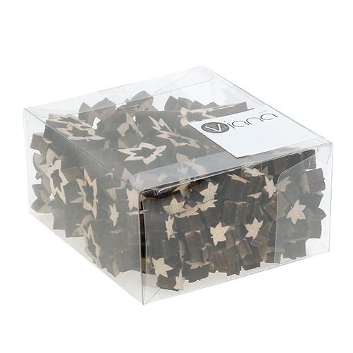 Floristik24 Decoración para controlar hojas de madera 1cm - 2cm naturaleza 192pcs