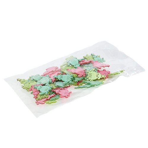 Floristik24 Adornos scatter de ranas de madera surtidos. 4cm 72 piezas