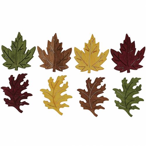 Floristik24 Decoración dispersa hoja arce roble 4cm 72 piezas