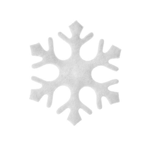 Scatter decoración copos de nieve blanco 3,5cm 120p