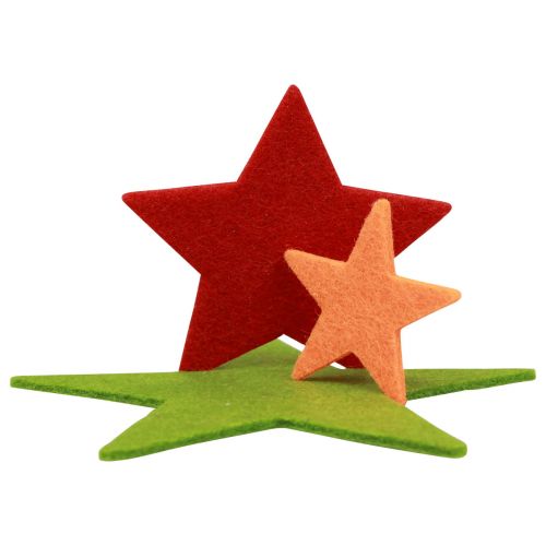 Floristik24 Estrellas decorativas dispersas, piezas dispersas Navidad colorida 108 piezas