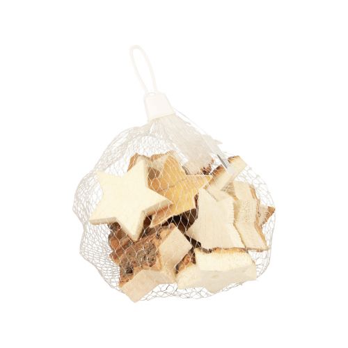 Floristik24 Decoración dispersa Estrellas navideñas estrellas de madera con corteza Ø5cm 12 piezas