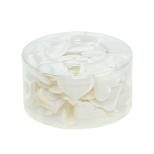Floristik24 Decoración de corazón blanco 28x32mm 100pcs