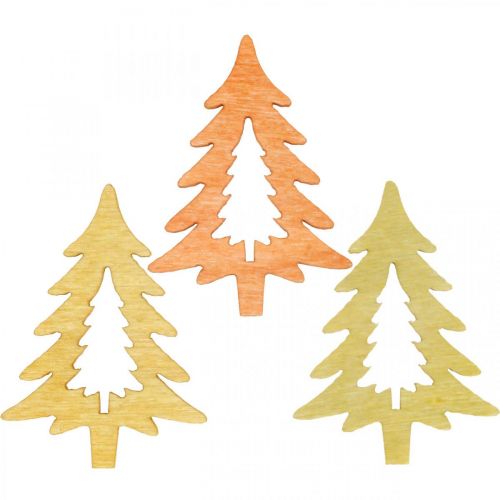 Floristik24 Decoración dispersa árbol de Navidad naranja 4cm 72 piezas